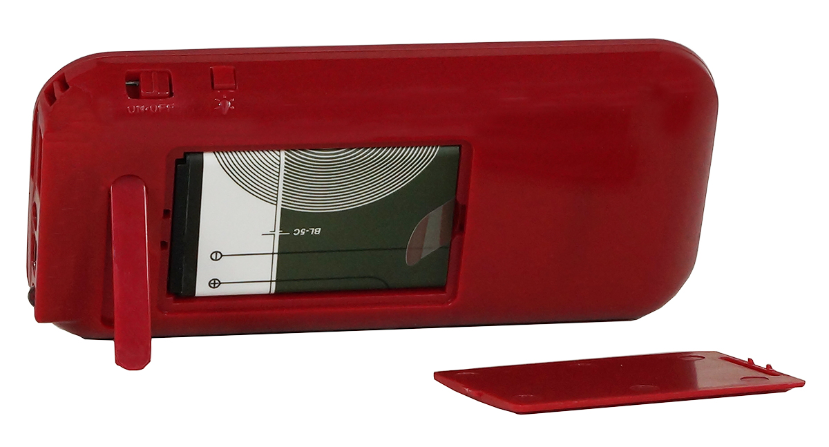 Boytone BT-92R Portable FM Transistor Clock Radio Alarm, Countdown timer, Built-in S
