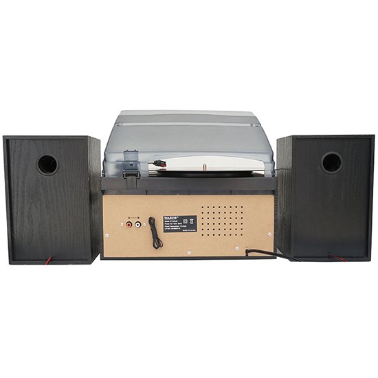 8-in-1 Boytone BT-24DJB with Bluetooth Connection, 3 Speed 33, 45, 78 Rpm, CD, Casse